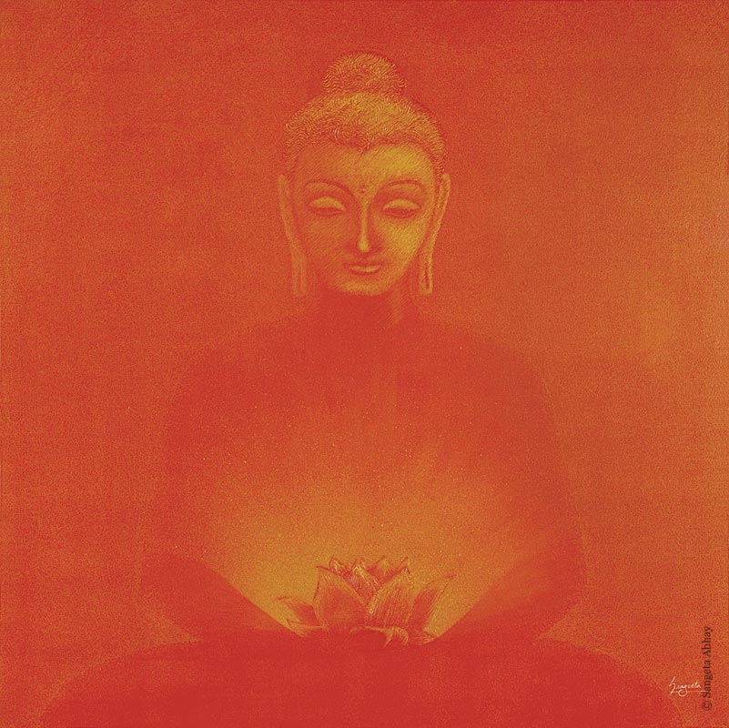 Buddha Painting - The Glow